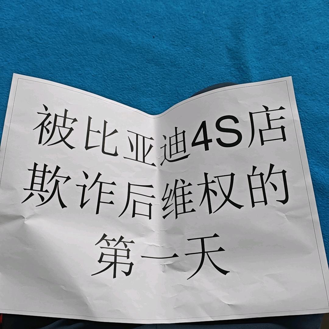 被比亚迪4S店欺诈的某某某