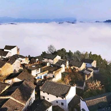 石潭☁️云海🌸花海