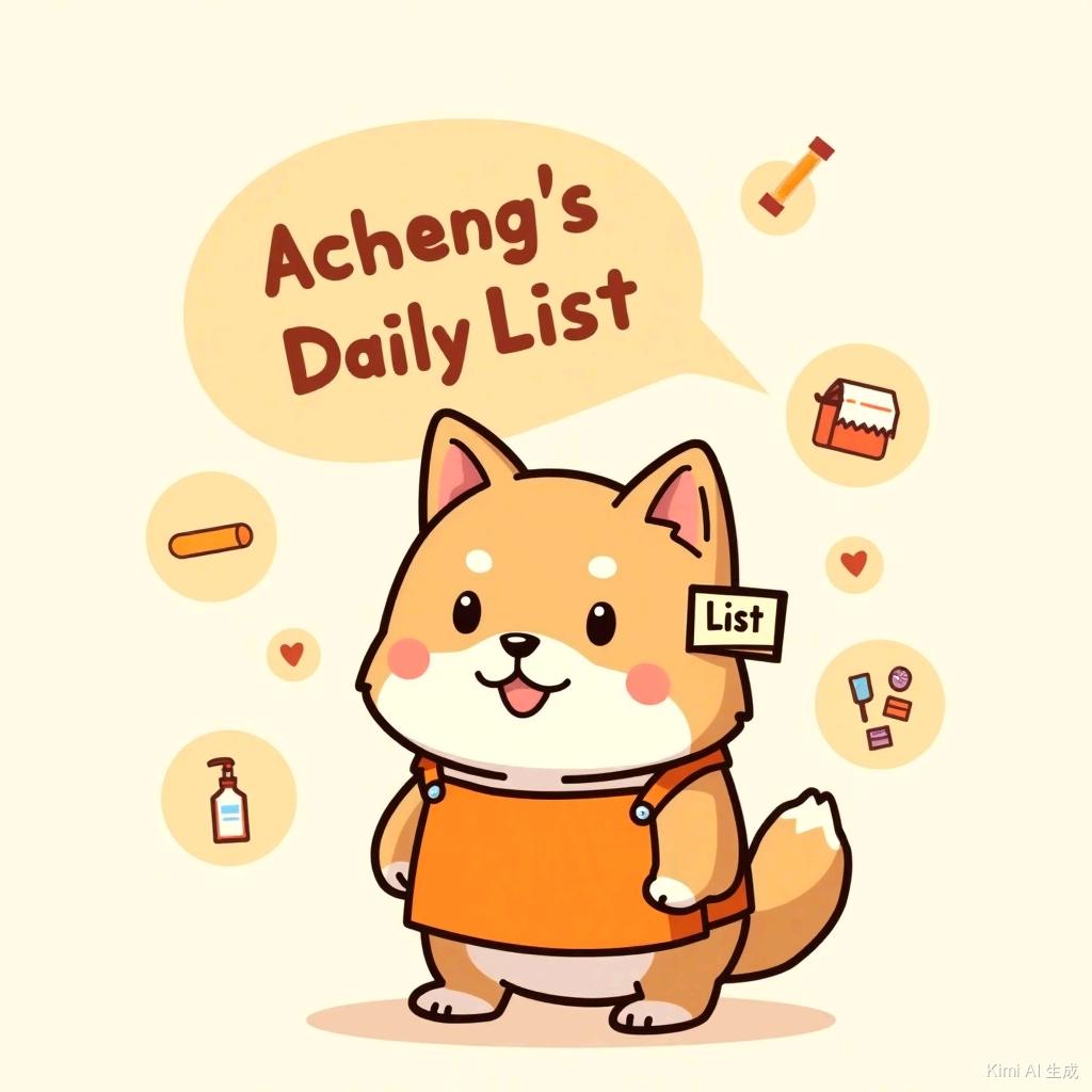 阿诚的日用清单