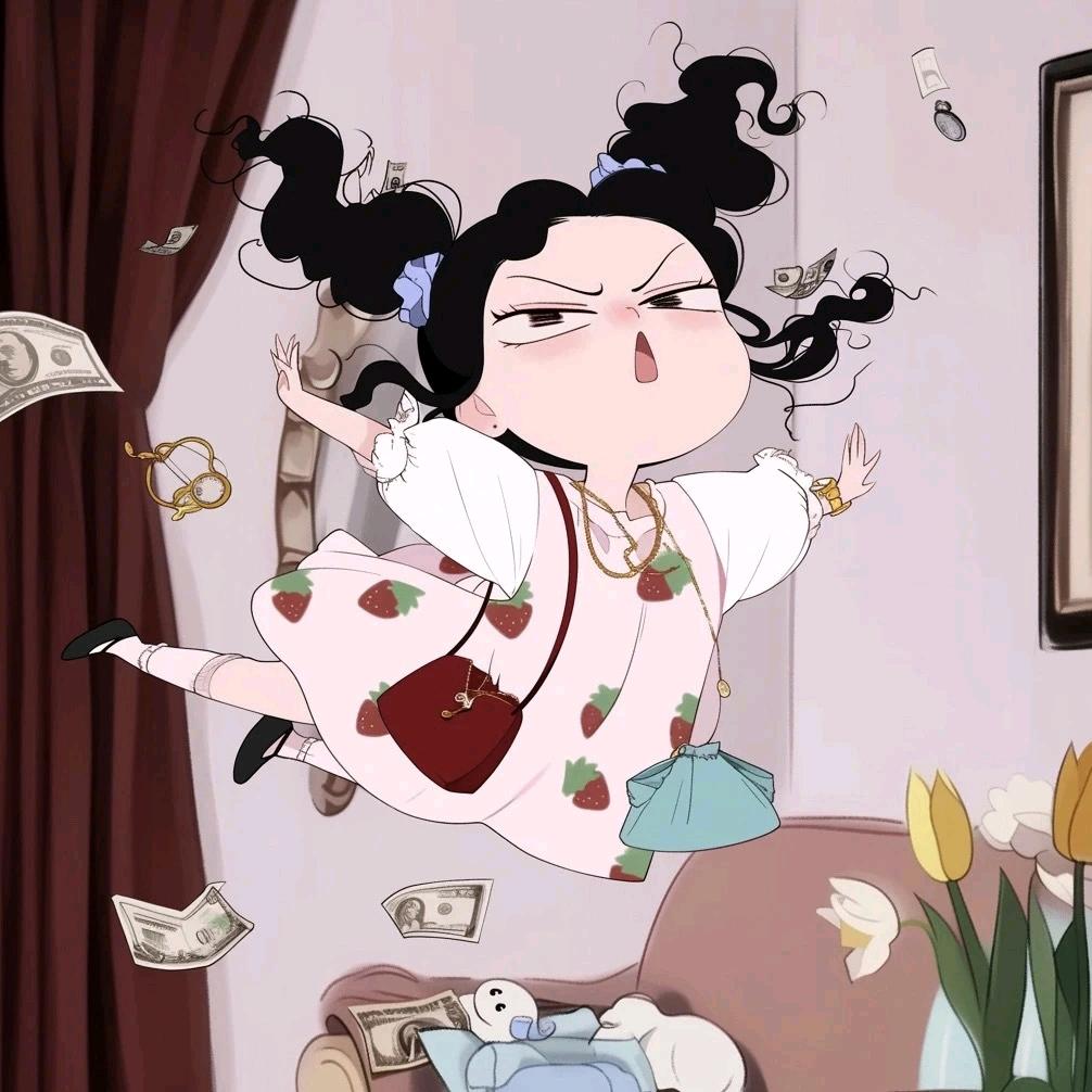 头发乱了噢～