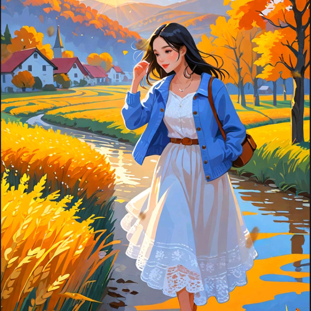 锦鲤附体的小妹子