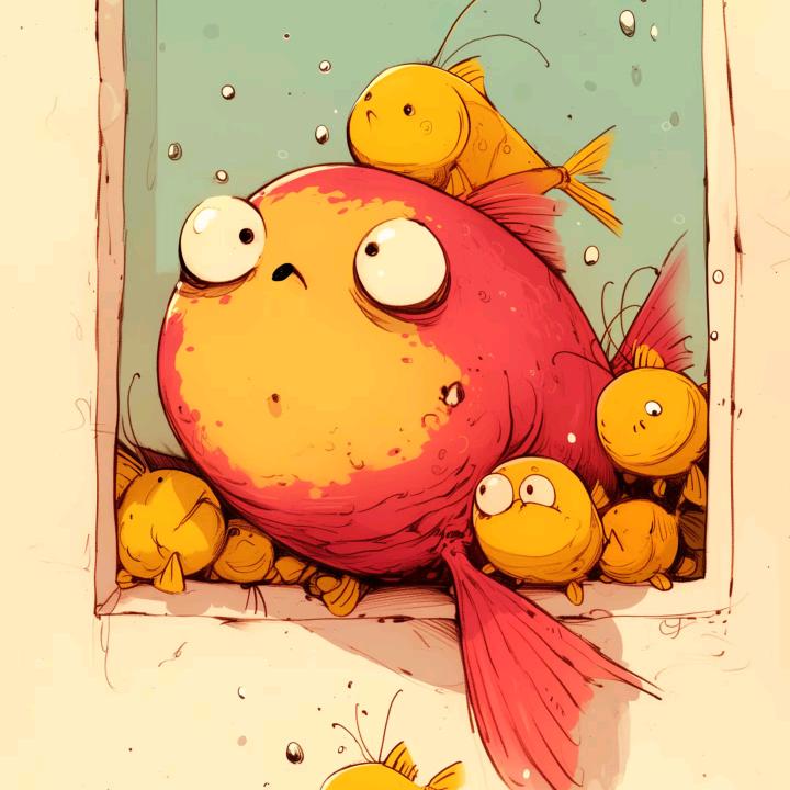 晒太阳的小鱼固🐠