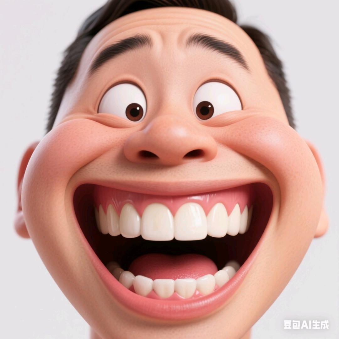 憨笑斗鸡眼