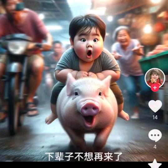骑着小猪来看你