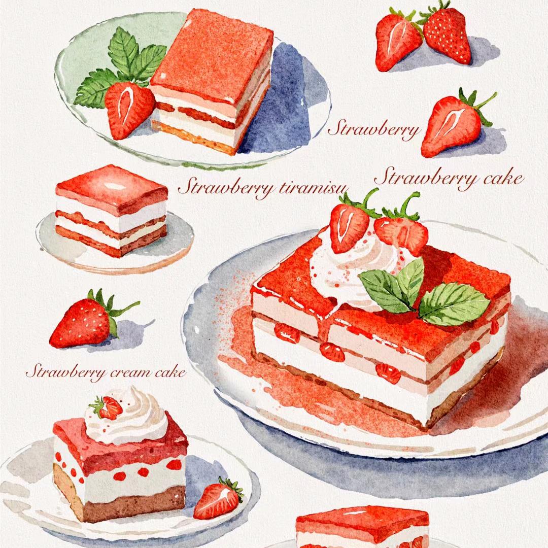 提拉米苏，鲜果茶