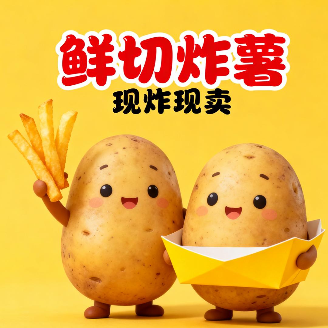 鲜切炸薯 赵