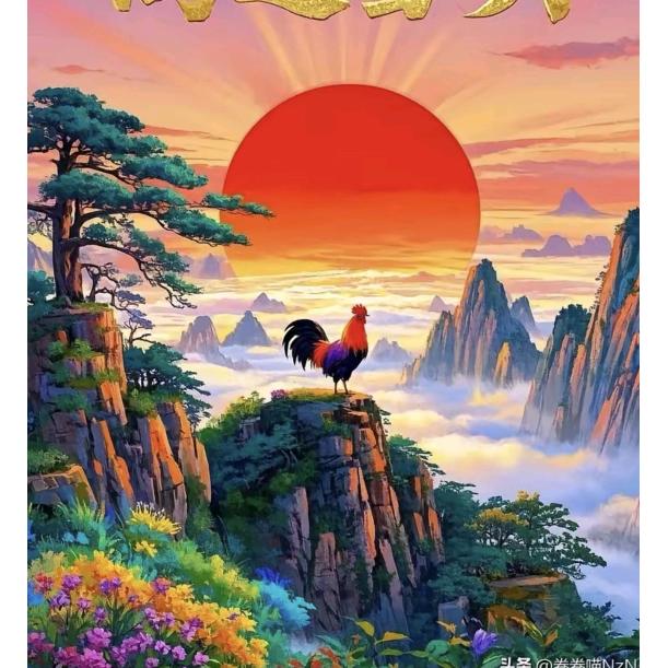 金鸡昂首立高台