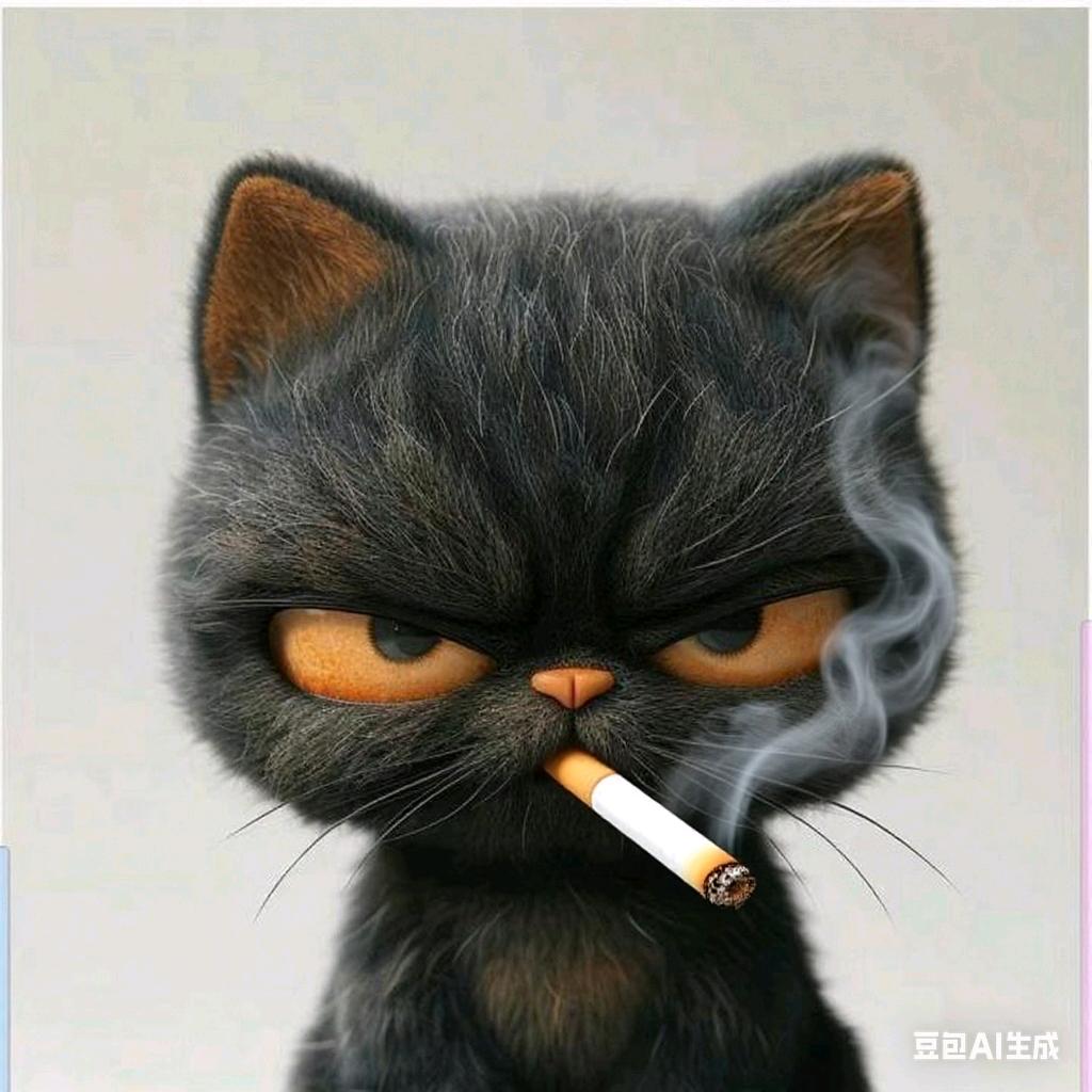 没有聪明毛的小猫