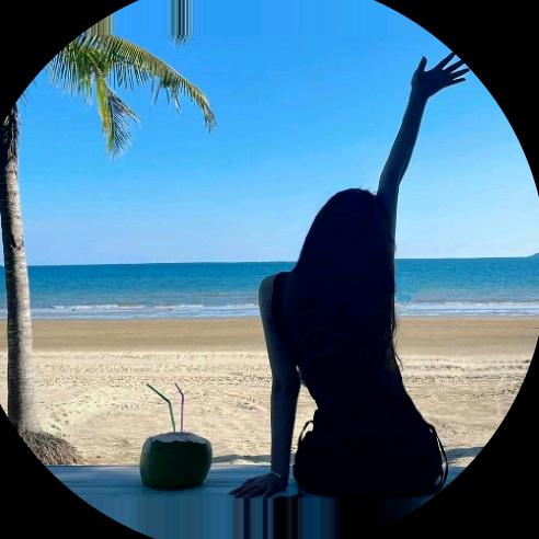 在三亚的小紫啧