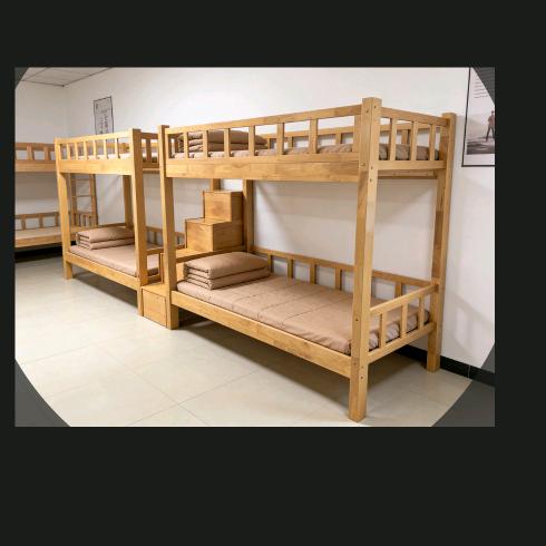 南康全橡木跑量款工程款子母床工厂