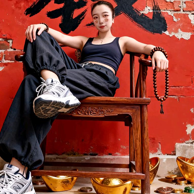 带娃钓小鱼云南妹8023