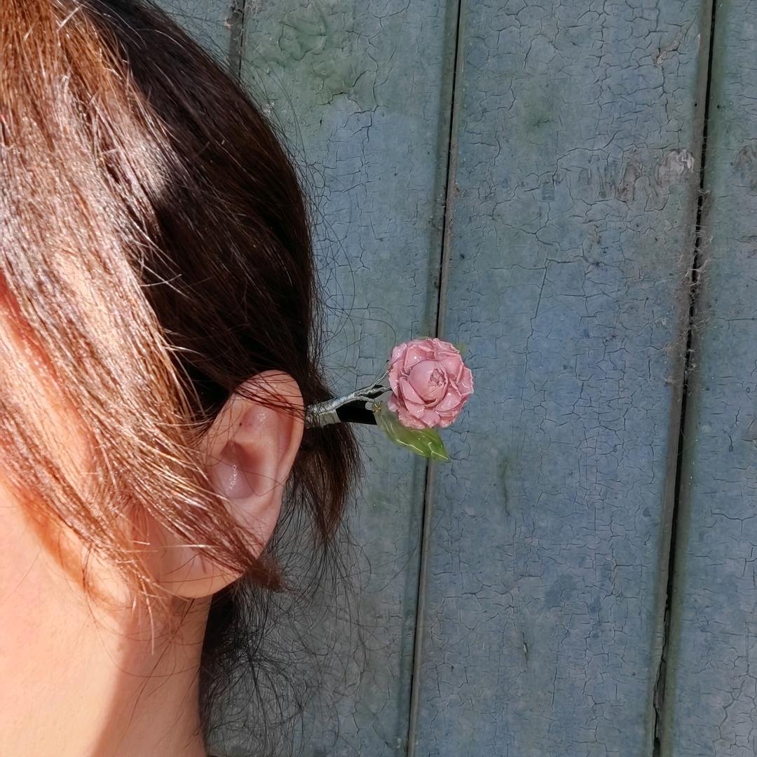 花开半夏真花耳饰精选店