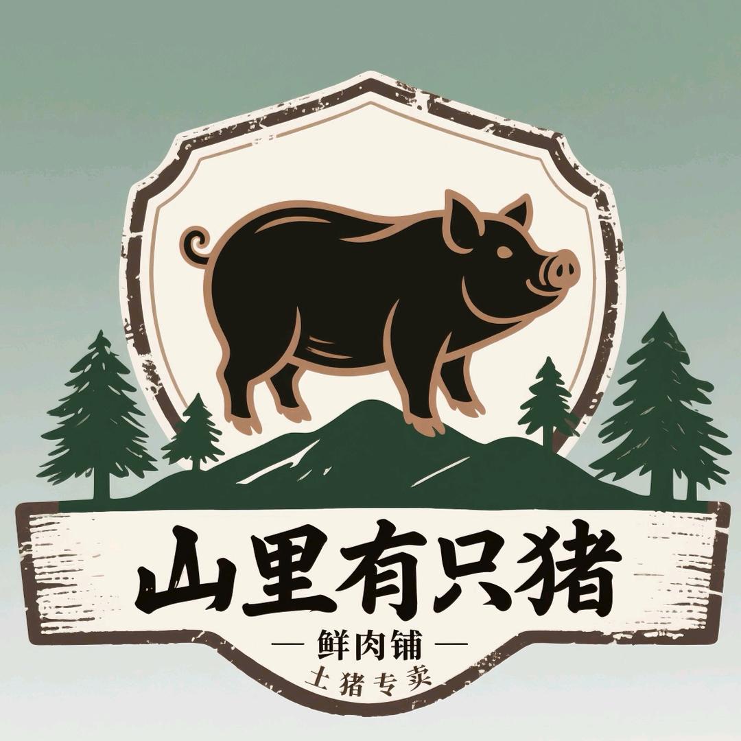 山里有只猪黑毛猪