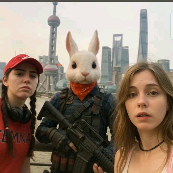 2颗大龅牙
