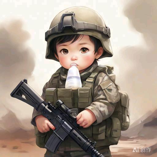 叼着奶瓶去打仗