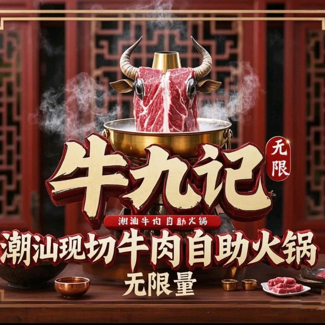 牛九记潮汕牛肉潮记自助火锅
