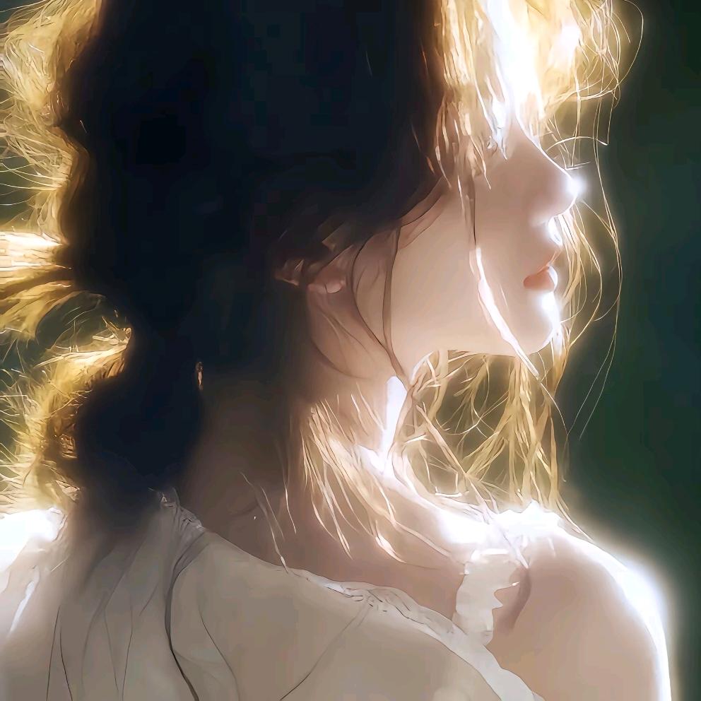 微风中飘荡的蒲公英