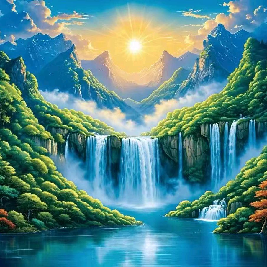洋洋涓涓溪流