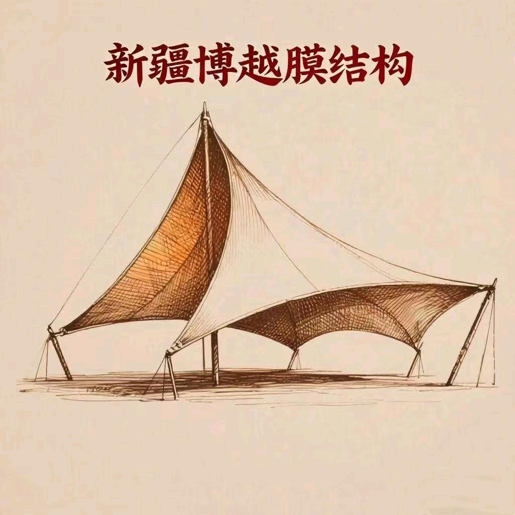 新疆膜结构车棚厂家博越膜结构