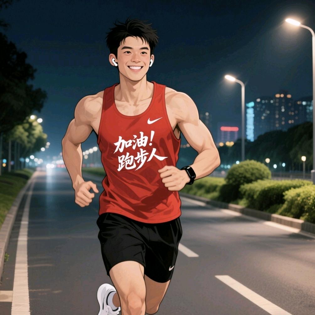 加油！跑步人