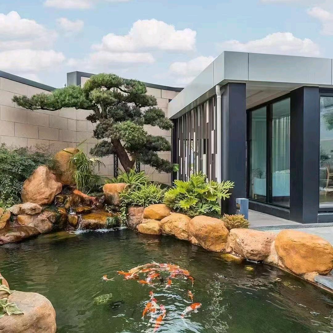 专业鱼池假山过滤施工与设计