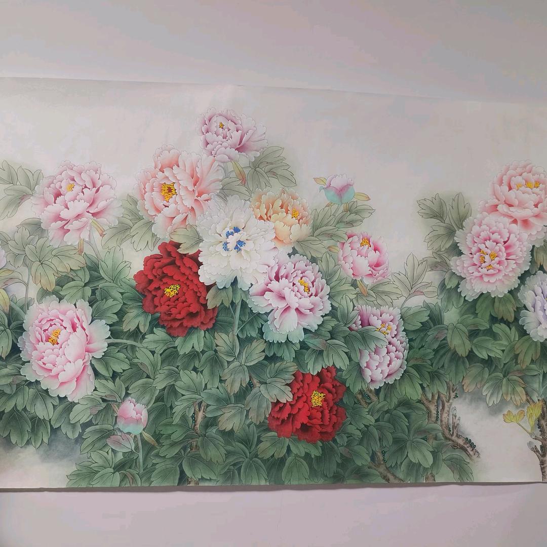 二妮工笔牡丹画