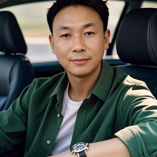 海哥一人打伞二人行