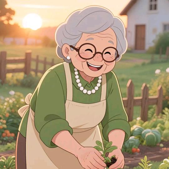 奶奶与花儿-夏初