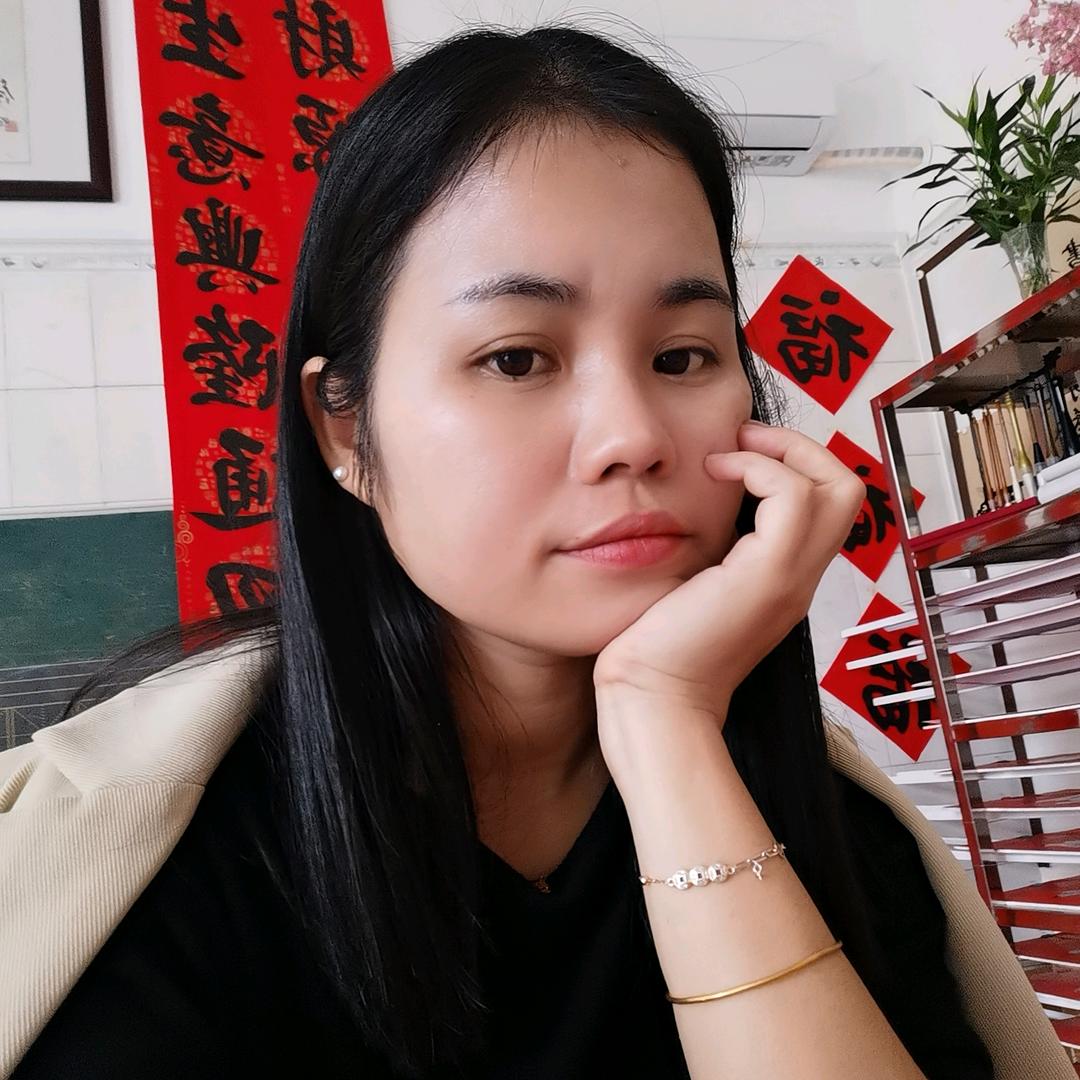 墨荷手写对联童心书画