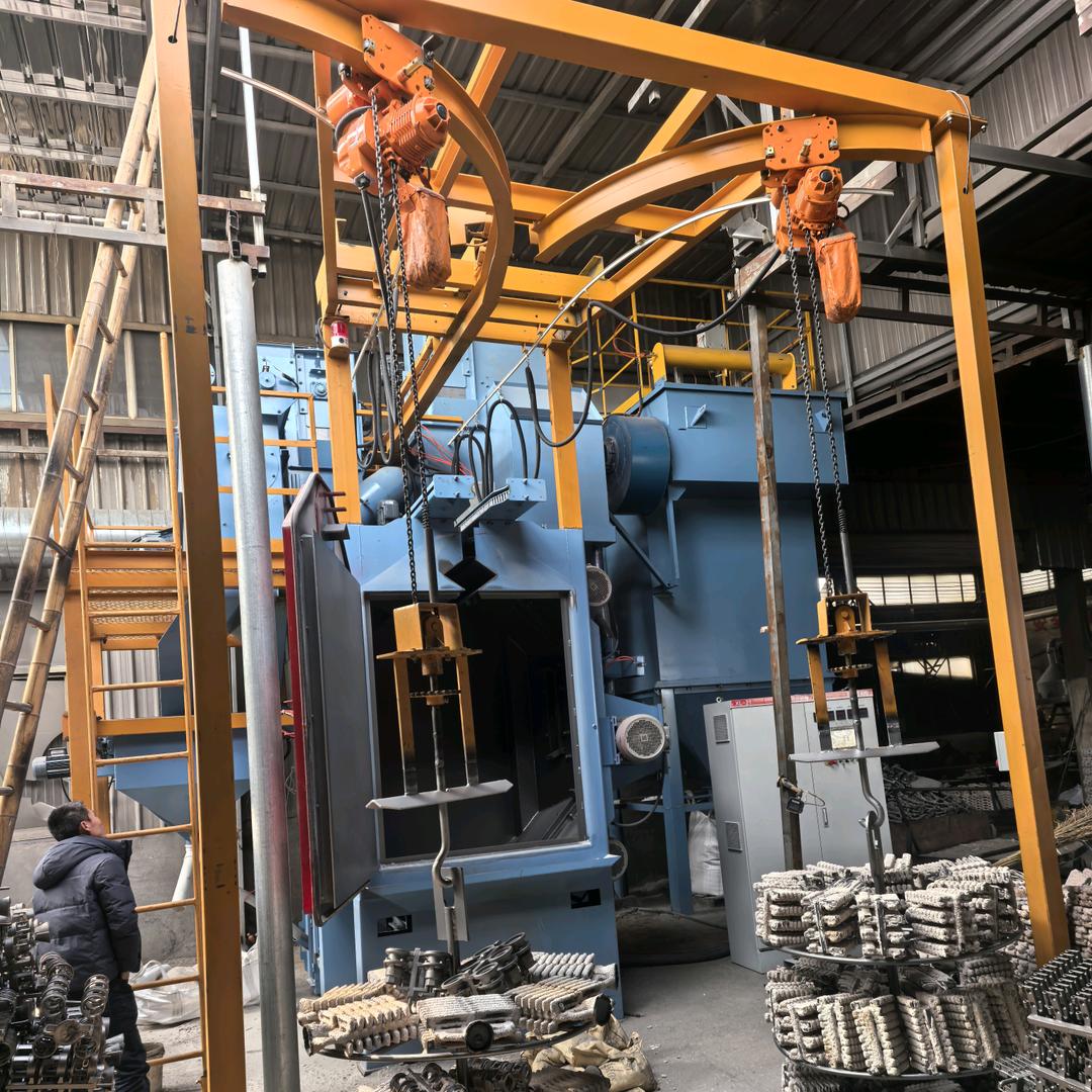 勇辉机械戴南工厂（剥壳抛丸机+蜡处理设备