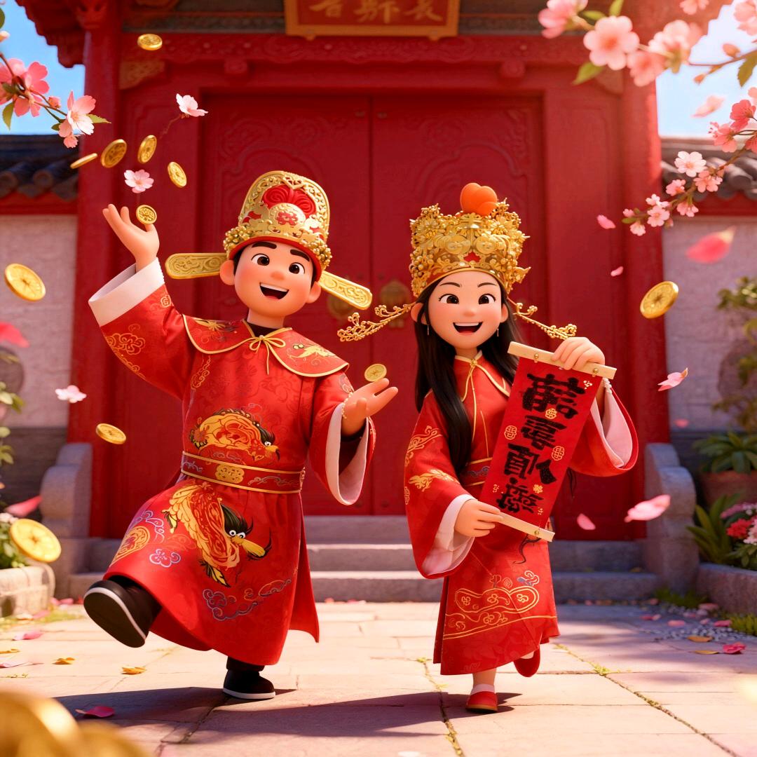 金喜财神送福来