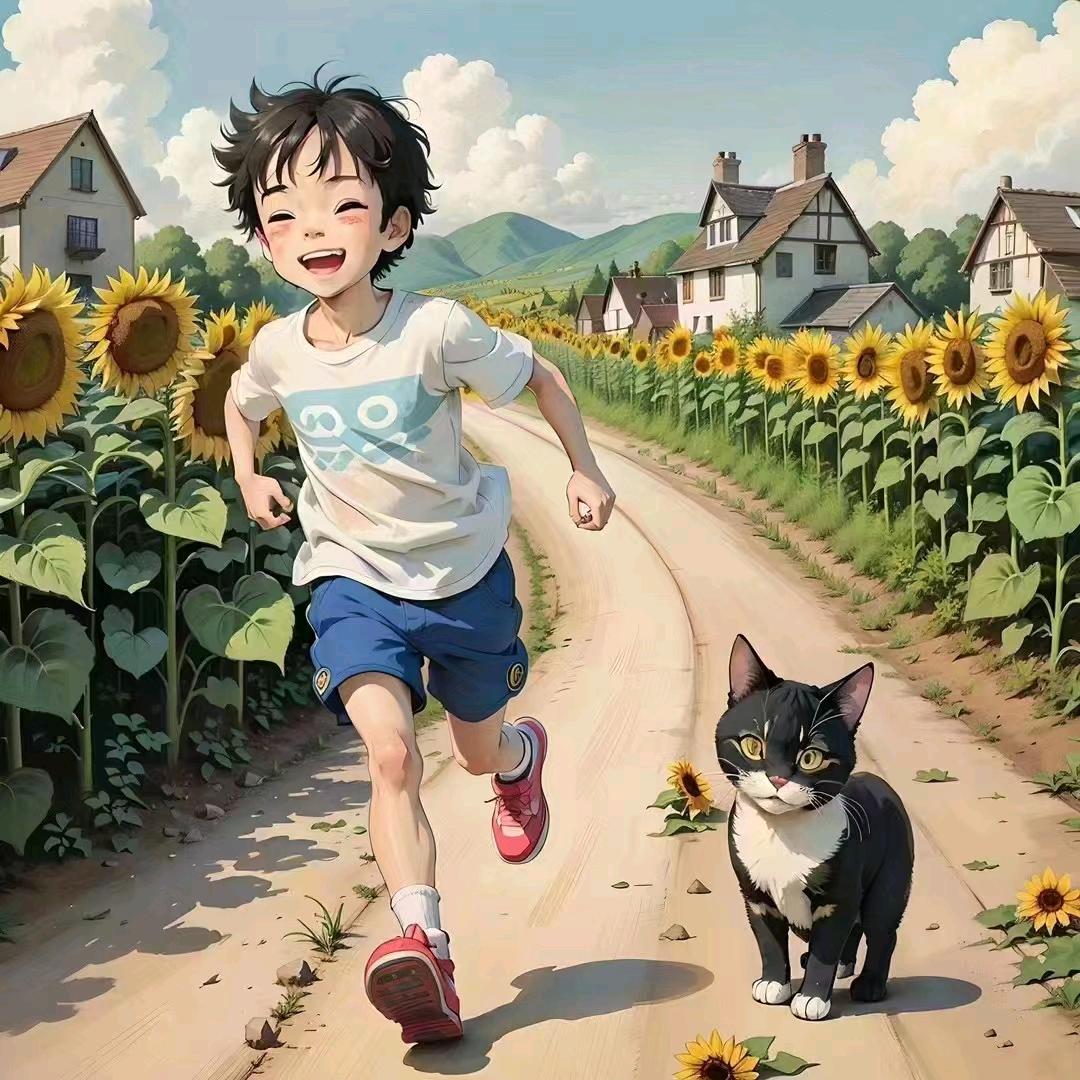爱运动的男孩