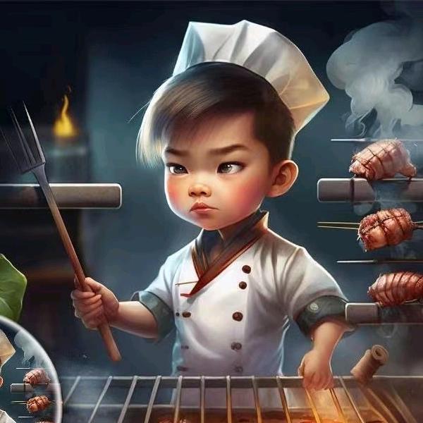 骑着单车🚲卖烤串