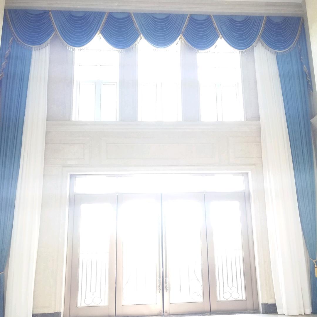 黄岛西海岸窗帘墙布 晾衣架