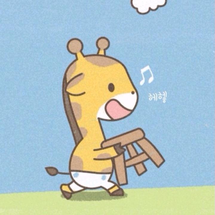 有趣的长颈鹿，