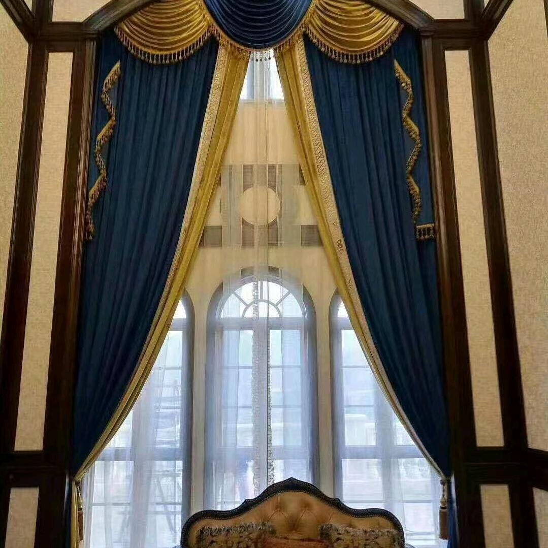 欧韩窗帘简上画