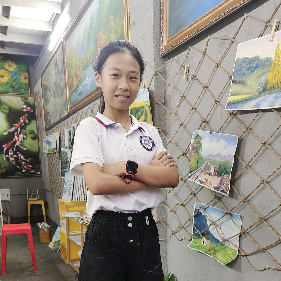 阳新小小画家周佳怡