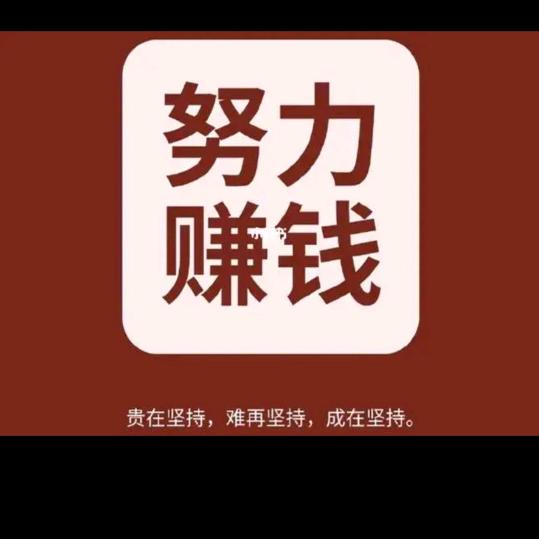 努力挣钱吧