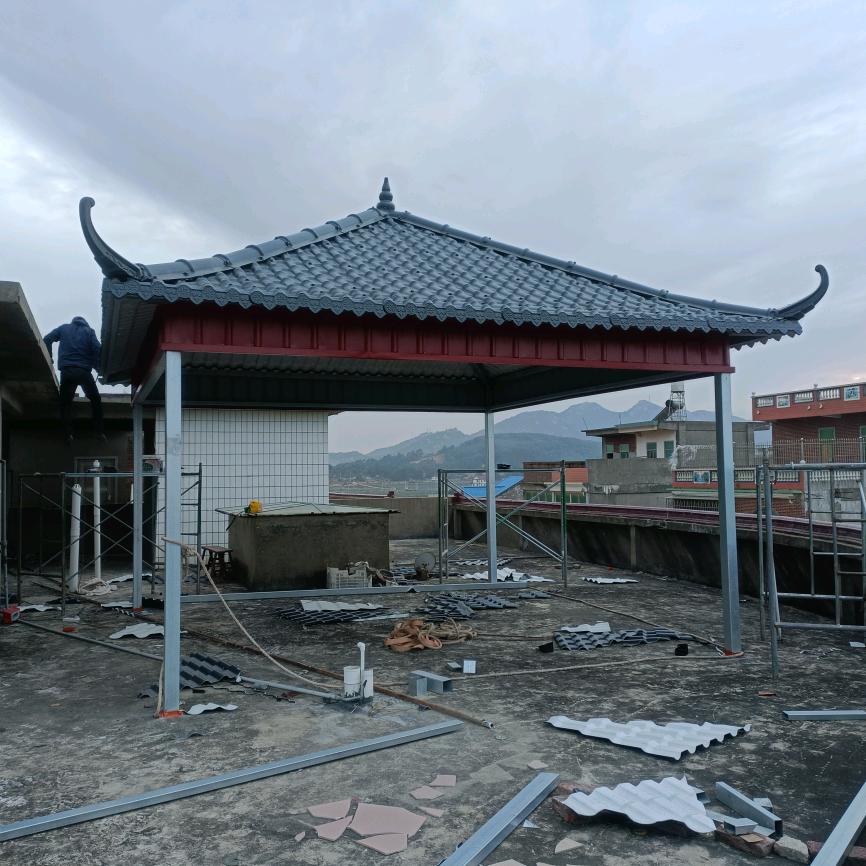 莆田阿雄钢构琉璃瓦艺术装饰