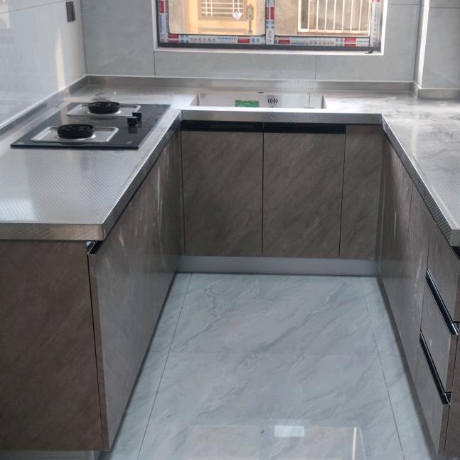 扬州不锈钢整体橱柜全屋定制~安装