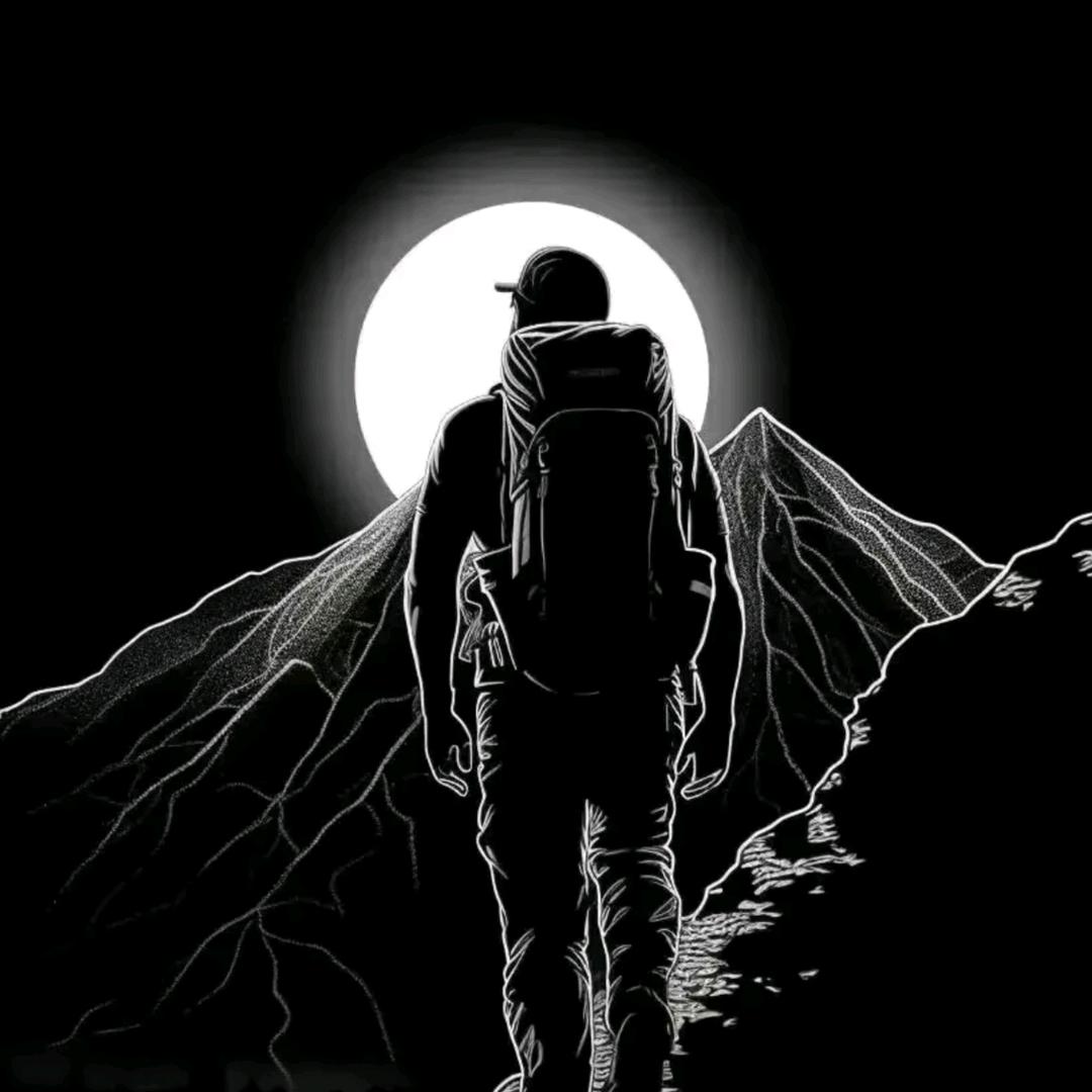 夜晚の星光
