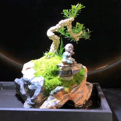 灵璧三毛石业（灵璧石花盆造景盆鱼缸）