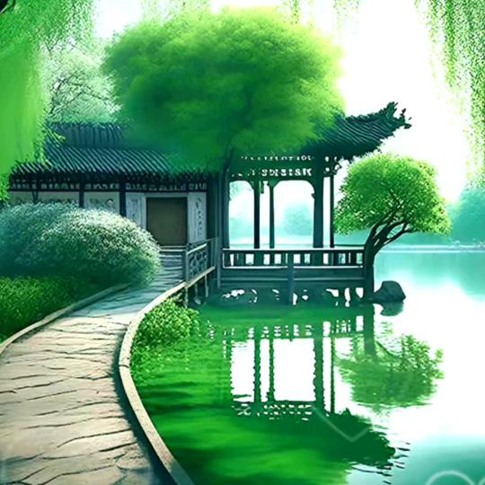岸边风景