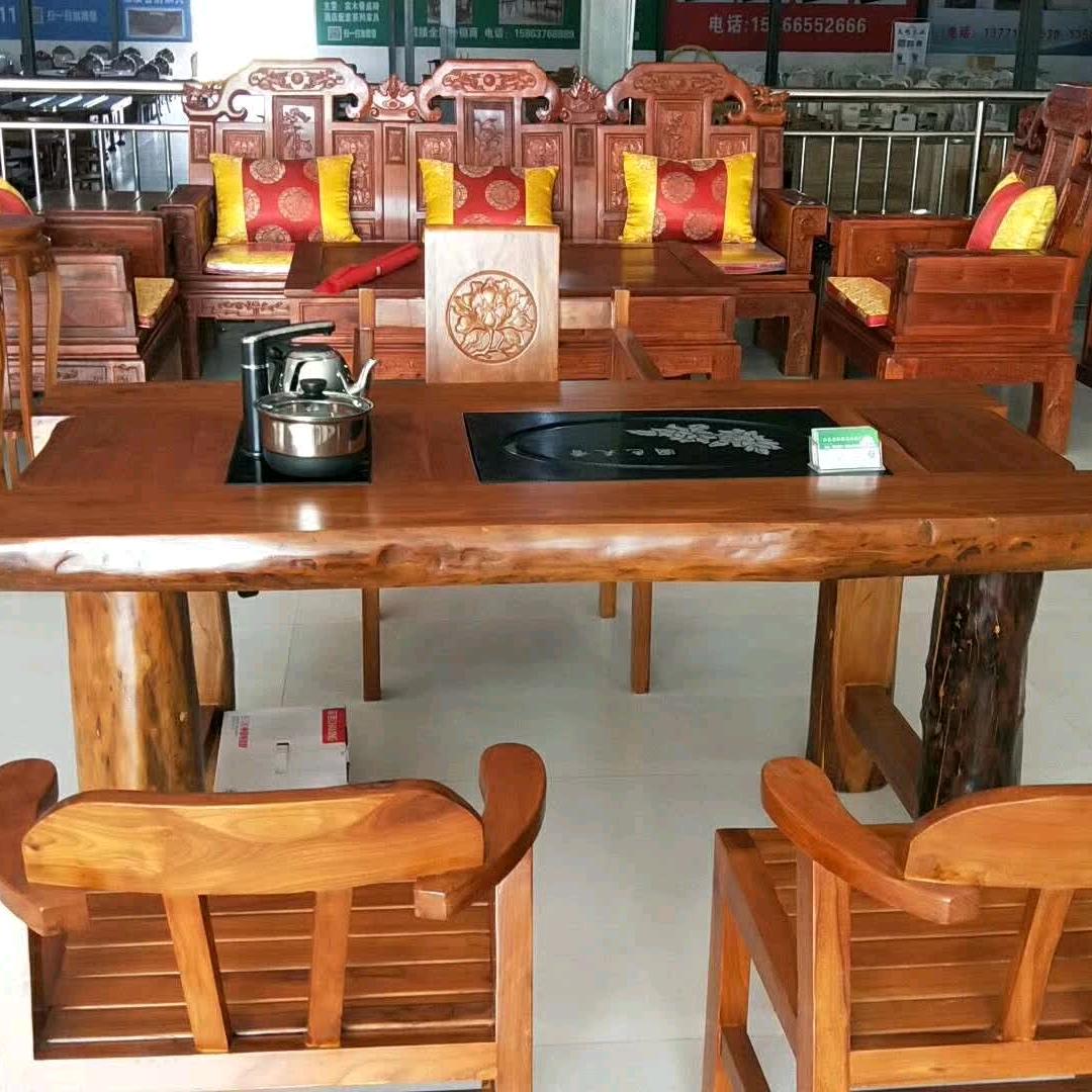 聚鑫餐桌椅茶桌罗汉床厂家直销