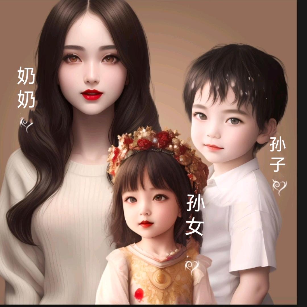 一个奶奶两个娃