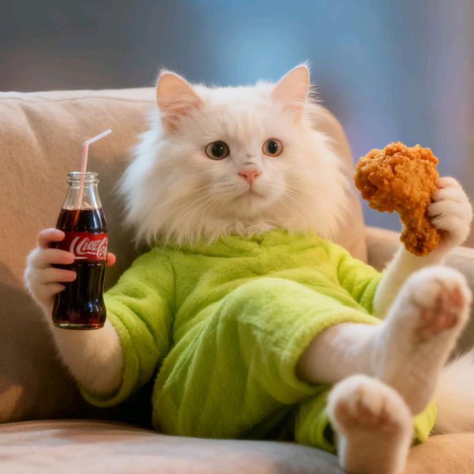 喝可乐的猫（关必回）