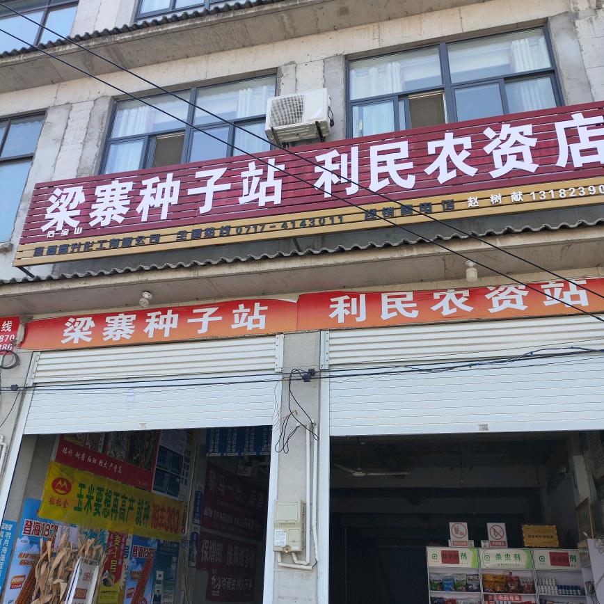 梁寨种子站，利民农资店