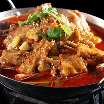 东北老妈特色啤酒鸭干锅鸭
