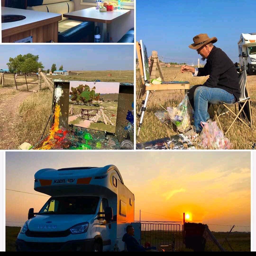 远牧山间一画家