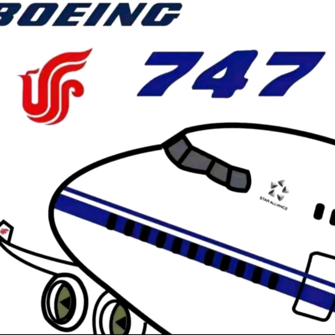 一架国航747（关注必回）